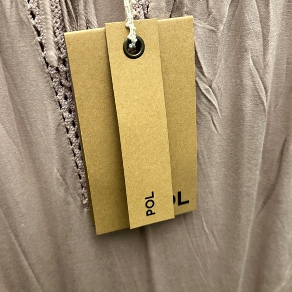 POL Mauve Blush Lagenlook Embroidered Lace Mini Dress - Size Small! 🌸 - Picture 6 of 8